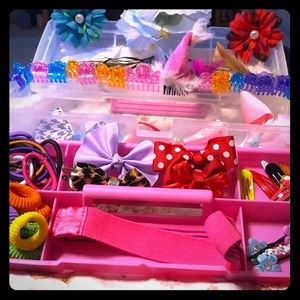 Girls hair bundle with carrying case